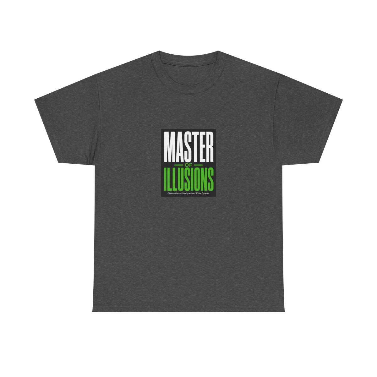 Chameleon: Hollywood Con Queen "Master of Illusions" Unisex Tee - alternate angle 2, merchandise